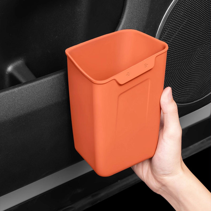 Waterproof Car Trash Can With Lid - Poubelle universelle pour porte de voiture,