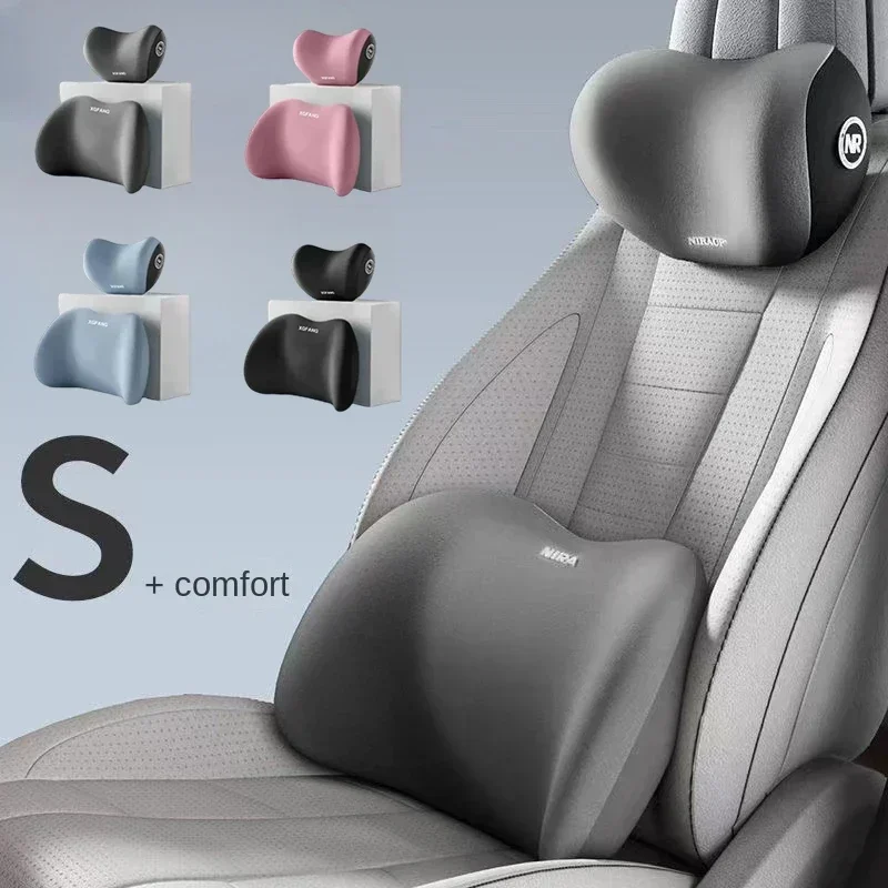 Coussin de nuque pour voiture  - Memory Foam Car Neck Pillow Lumbar Support avis et prix