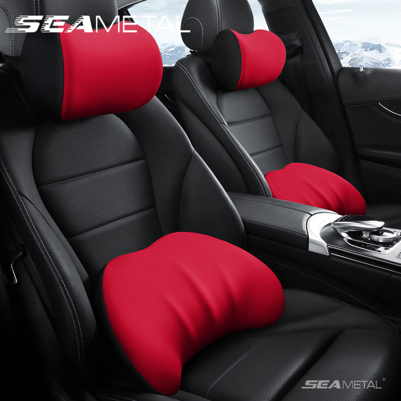 SEAMETAL oreiller appui-tête d - Memory Foam Car Neck Pillow Lumbar Support avis et prix