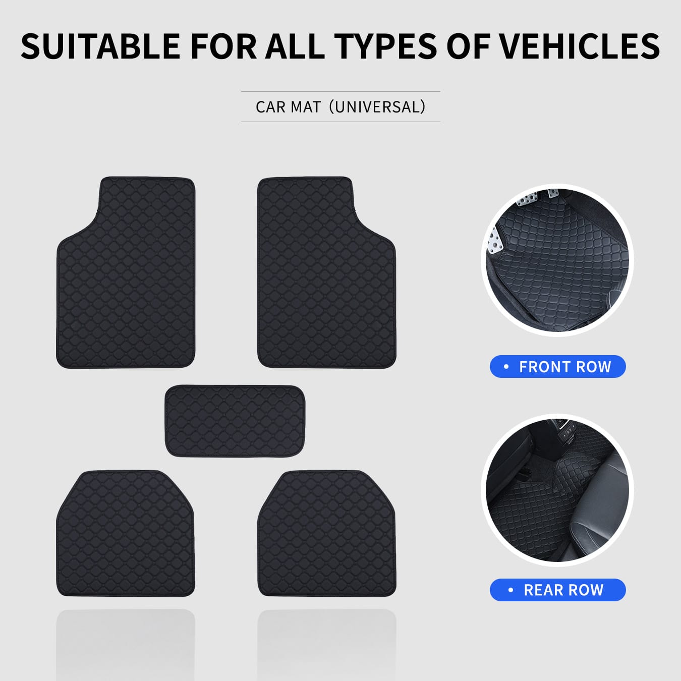 Tapis de sol pour voiture, ens - Car Floor Mats Universal Waterproof Leather avis et prix