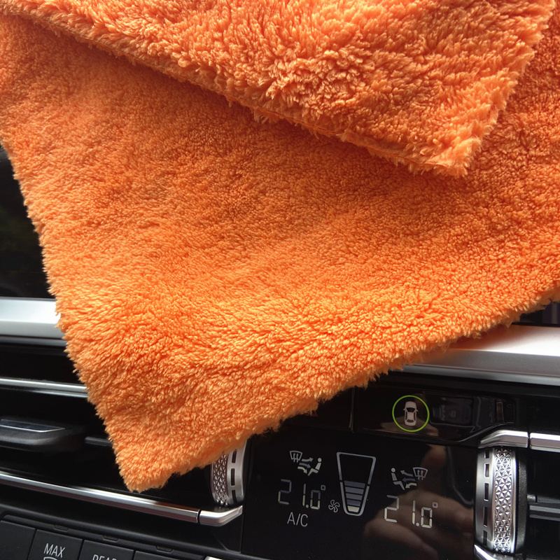 Lucullan 40x40 cm Orange Super - Microfiber Car Drying Towel Super Absorbent avis et prix
